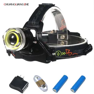 CHENGLIANGZHE LED Head Lamp Torch Head 18650 Battery 2000 lumens Luminarias LED Flashlight Camping Headlamps Outdoor Waterproof