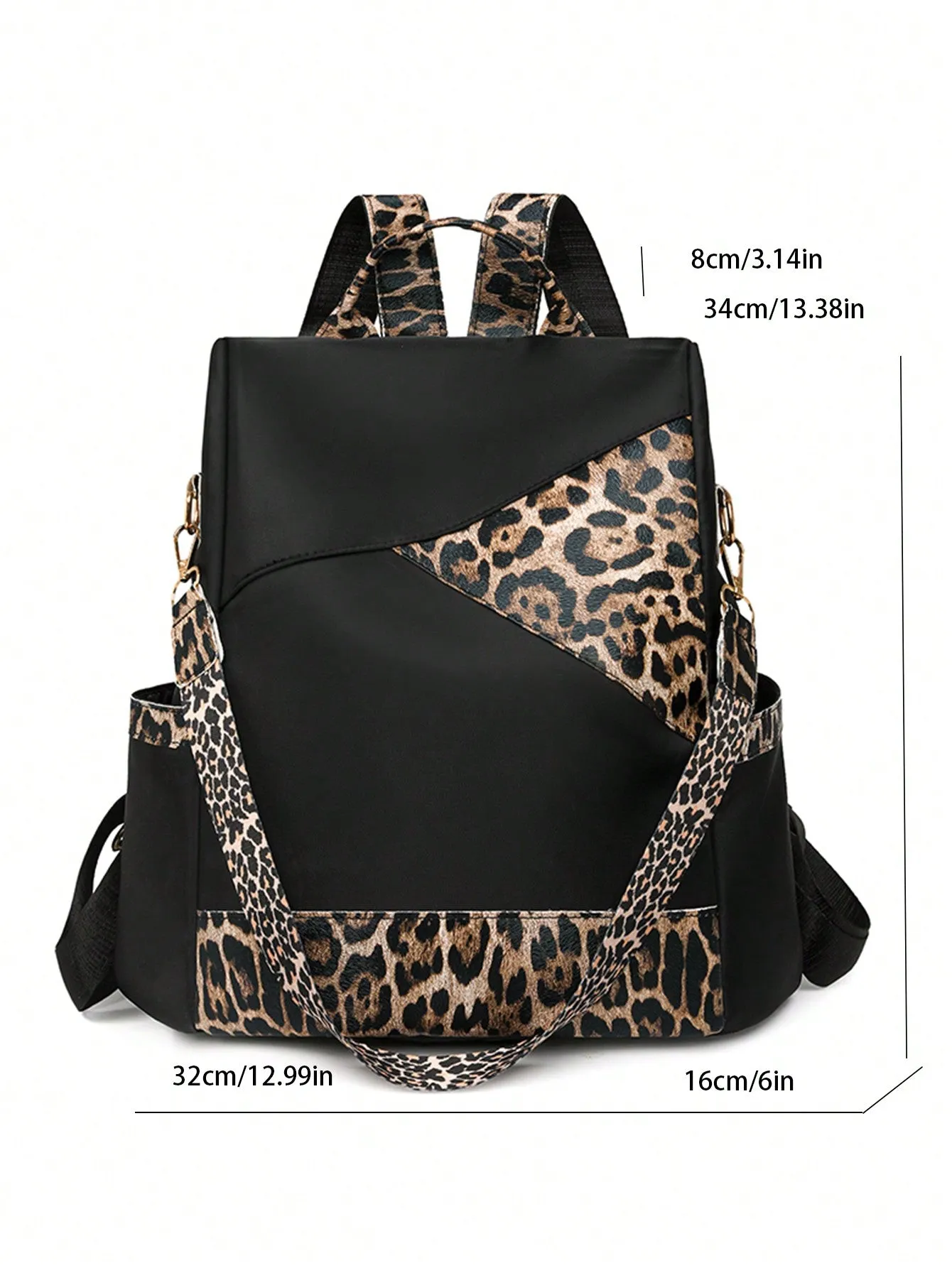 Chic & Secure: Women's Color-Blocking Large Capacity Anti-Theft Travel Backpack