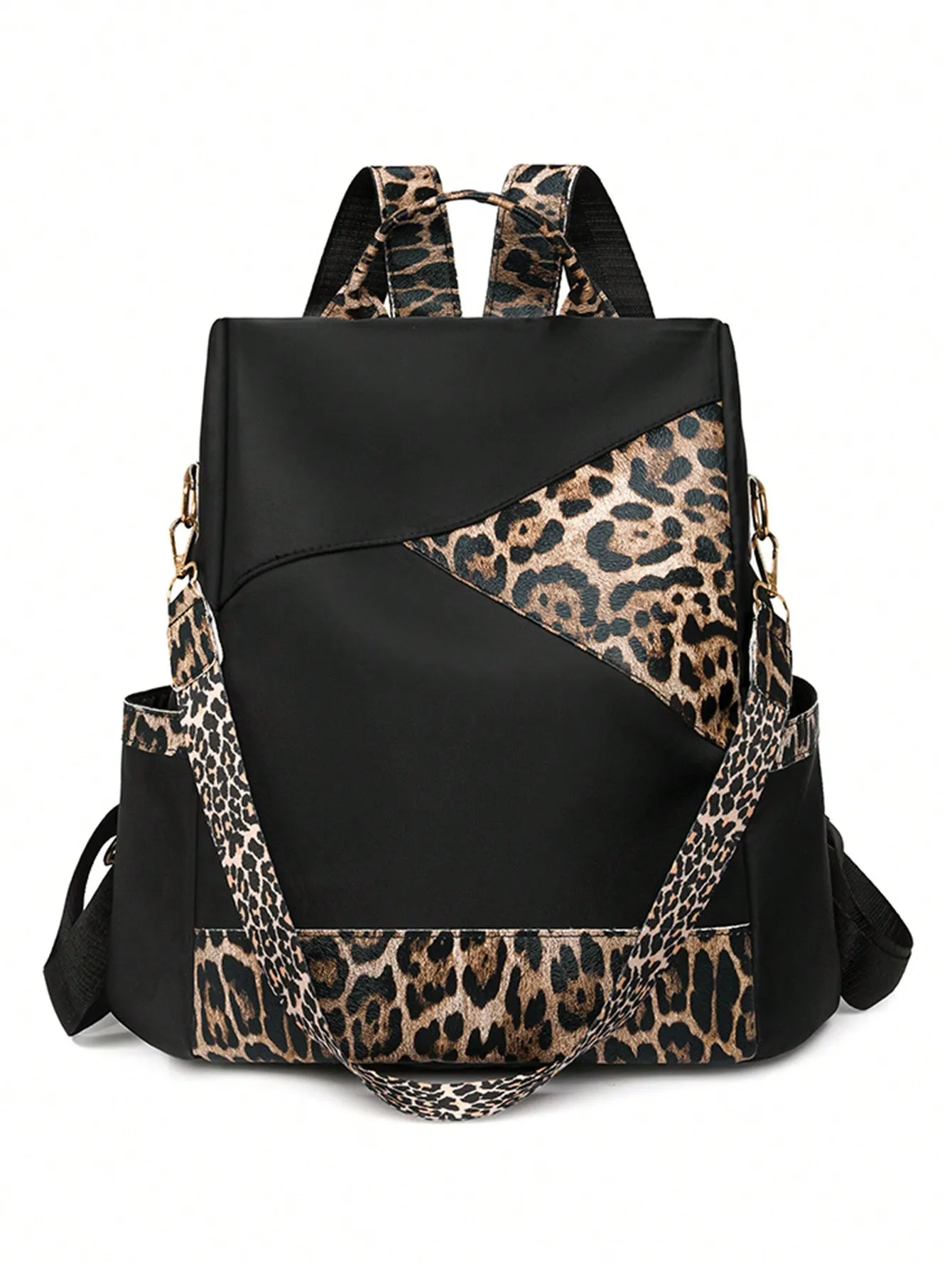 Chic & Secure: Women's Color-Blocking Large Capacity Anti-Theft Travel Backpack