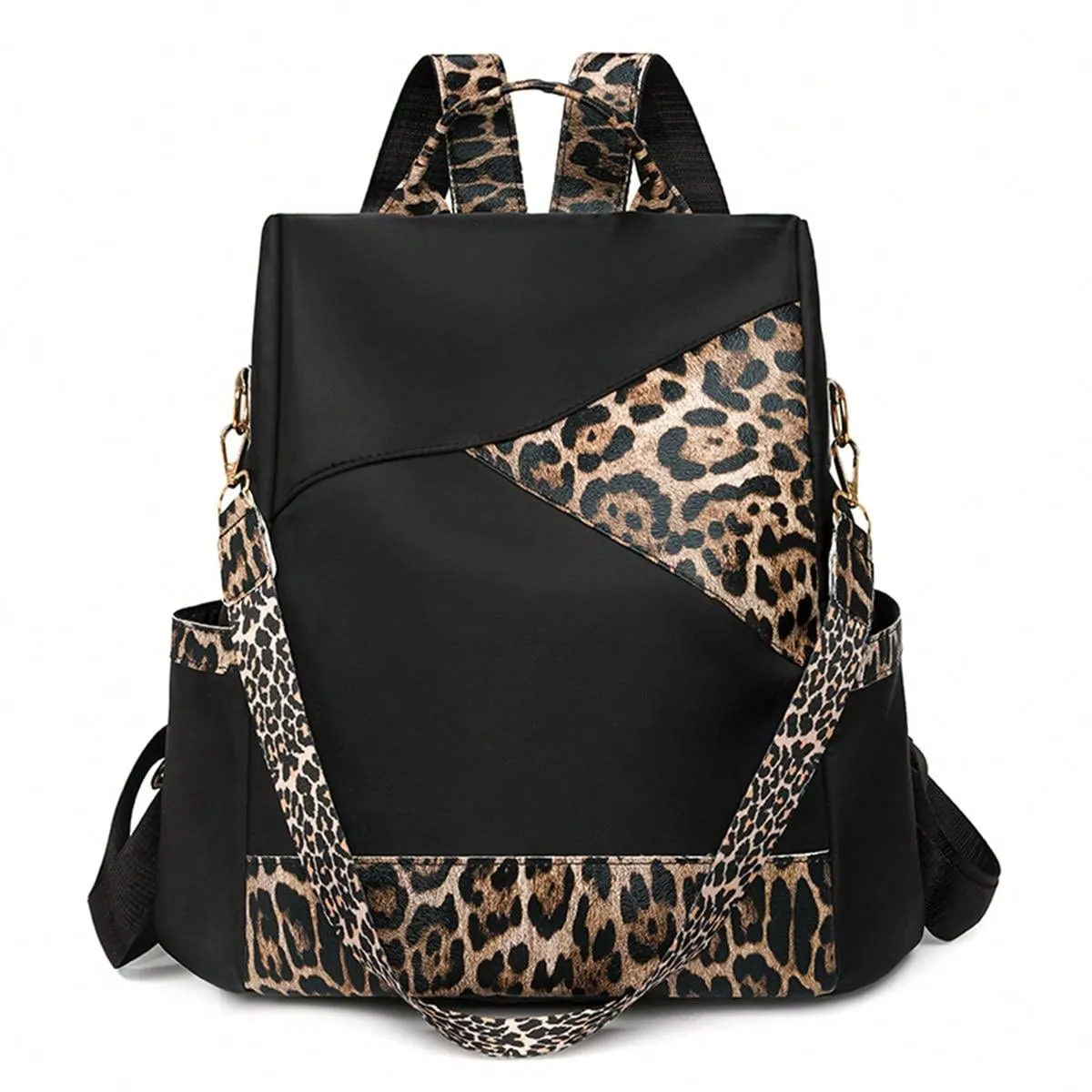 Chic & Secure: Women's Color-Blocking Large Capacity Anti-Theft Travel Backpack