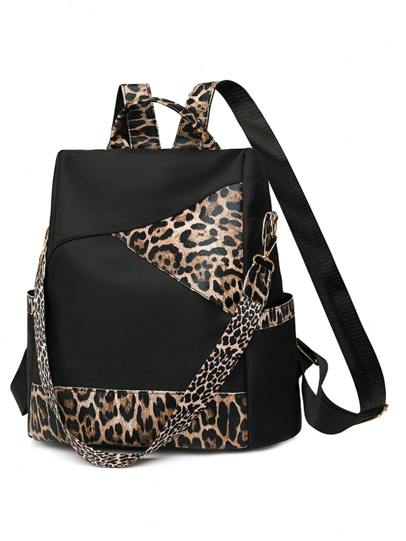 Chic & Secure: Women's Color-Blocking Large Capacity Anti-Theft Travel Backpack