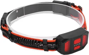 CHICIRIS COB Headlight, Adjustable Elastic Band Red Light Warning Lamp Practical for Camping for Outdoor