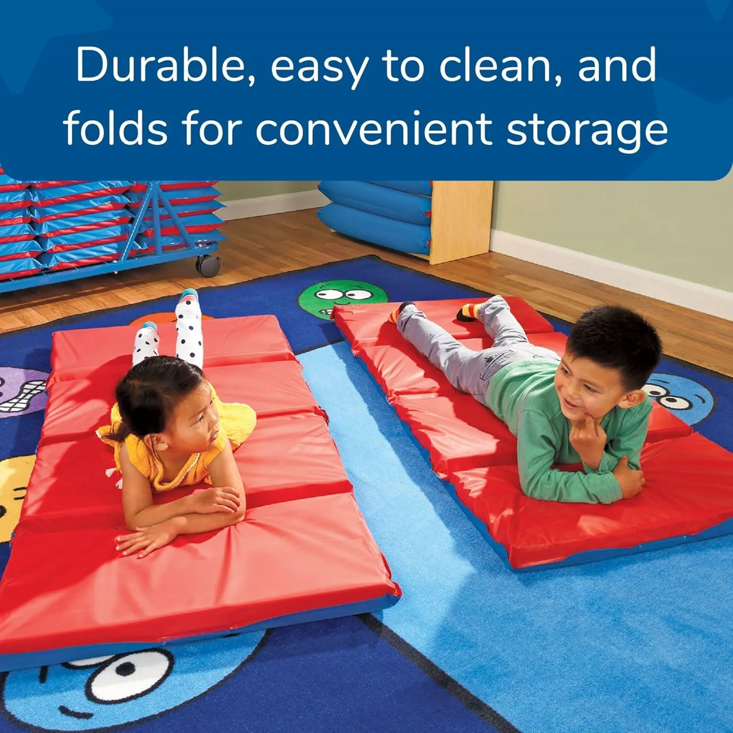 Children's Factory Folding Nap Mat for Daycare or Preschool