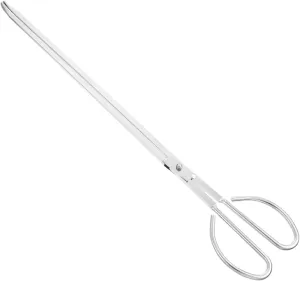 CHILDWEET Charcoal Tong Outdoor Fire Pit Tool for Barbecue Campfire Versatile Garbage Picker Wear Resistant Firewood Clamps for Camping Backyard