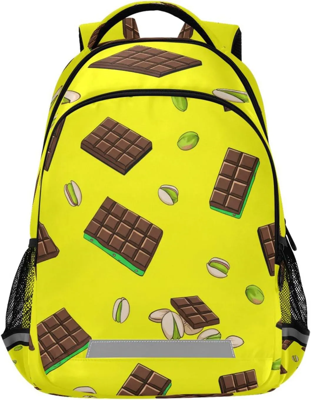 Chocolate Bars Design Waterproof Backpack - Casual Outdoor Sports Daypack with Ergonomic Shoulder Straps#473