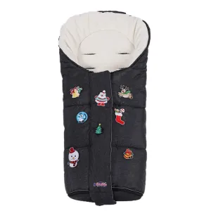 Christmas DIY Play Fun Waterproof Winter Stroller Bunting Bag Toddler,Width Adjustable, Anti-Dirt,Foot Area Open, Hoodie, All Features Needed for Baby Stroller Footmuff