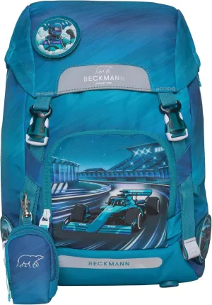 CLASSIC School Backpack for Kids – Ergonomic, Lightweight, Adjustable, Spacious Compartments, Durable – Ages 5-8, Elementary school, 1st & 2nd grade. 22 lt. RACING, BLUE