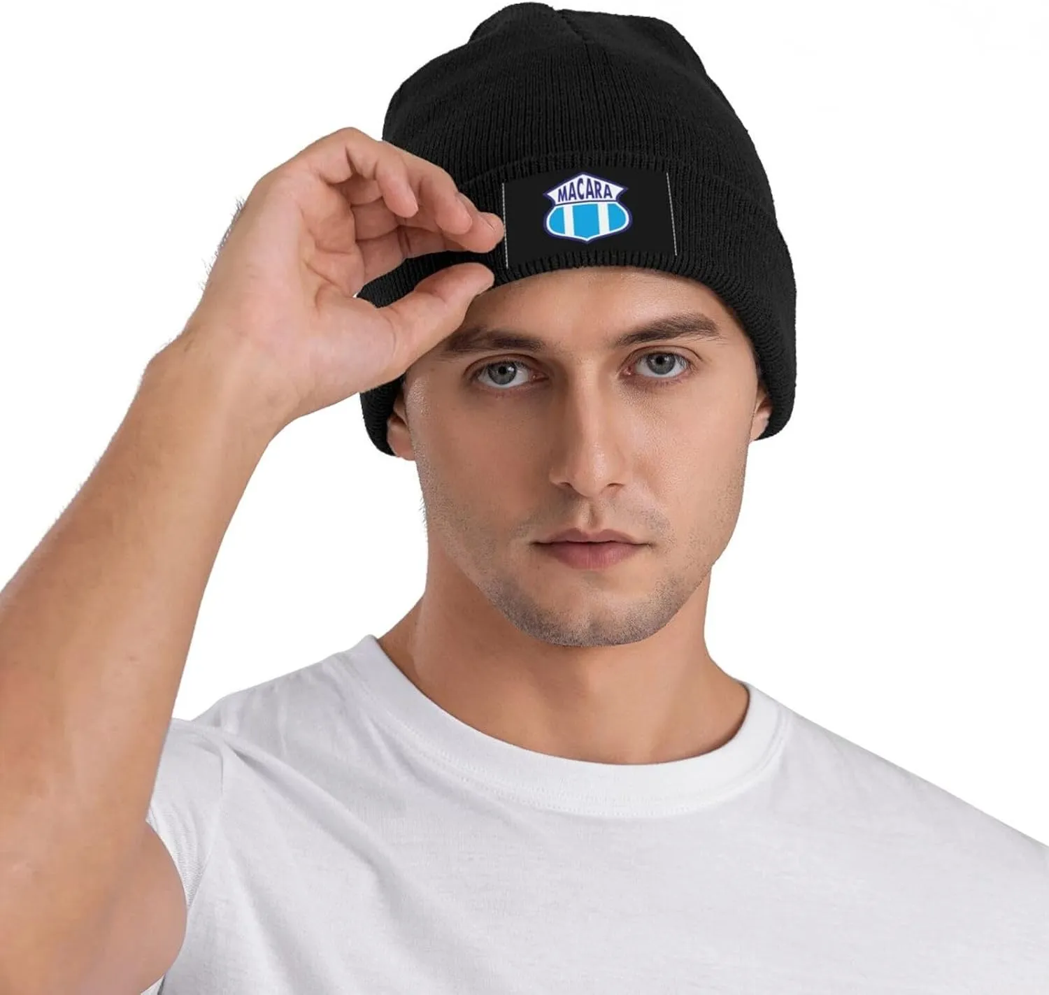 Club de Deportes Ñublense Logo Knit Hat Cap Skull Cap Beanie Hat Warm Cap Black Hat for Men Women