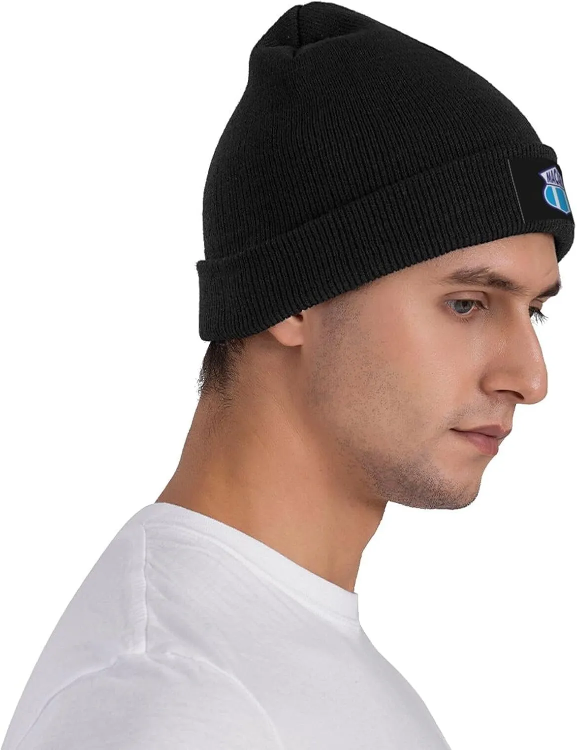 Club de Deportes Ñublense Logo Knit Hat Cap Skull Cap Beanie Hat Warm Cap Black Hat for Men Women