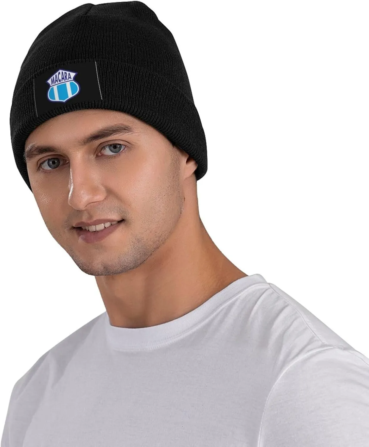 Club de Deportes Ñublense Logo Knit Hat Cap Skull Cap Beanie Hat Warm Cap Black Hat for Men Women
