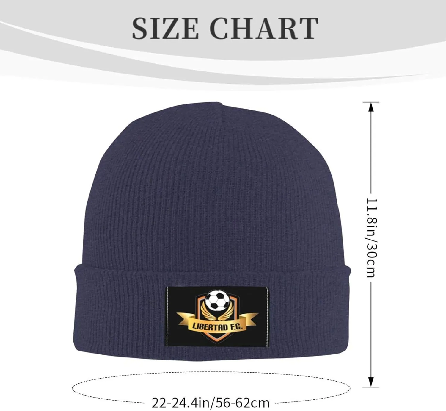 Club de Deportes Ñublense Logo Knit Hat Cap Skull Cap Beanie Hat Warm Cap Navy Blue Hat for Men Women