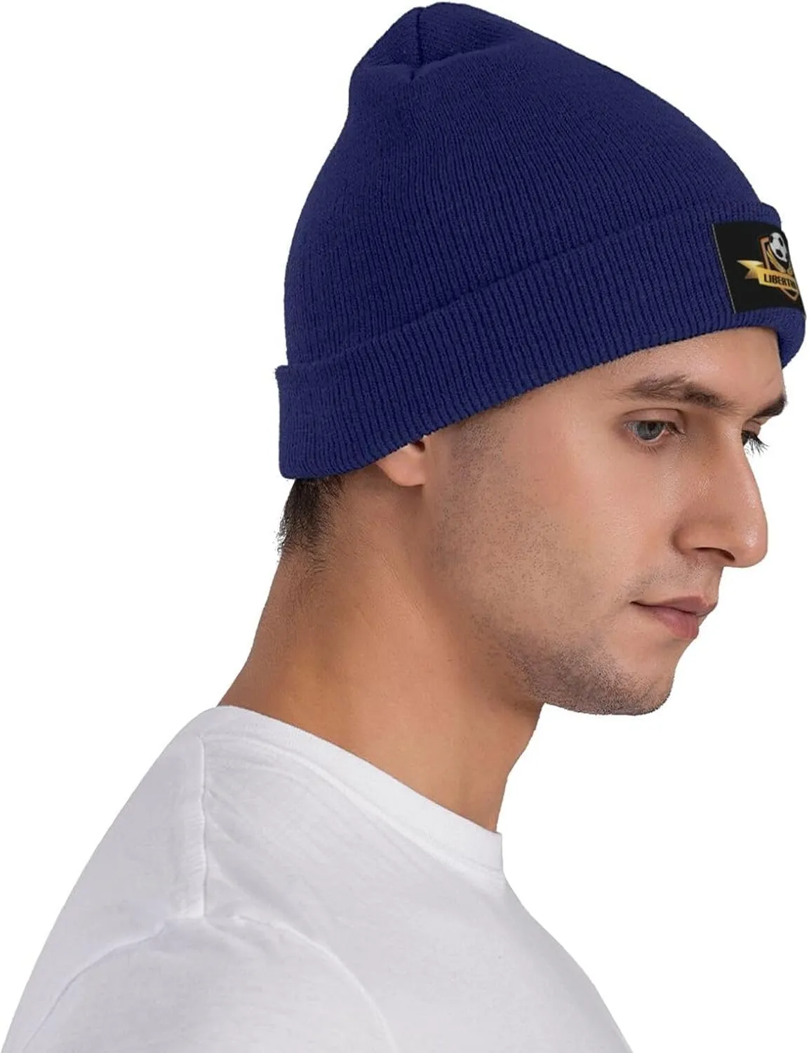 Club de Deportes Ñublense Logo Knit Hat Cap Skull Cap Beanie Hat Warm Cap Navy Blue Hat for Men Women