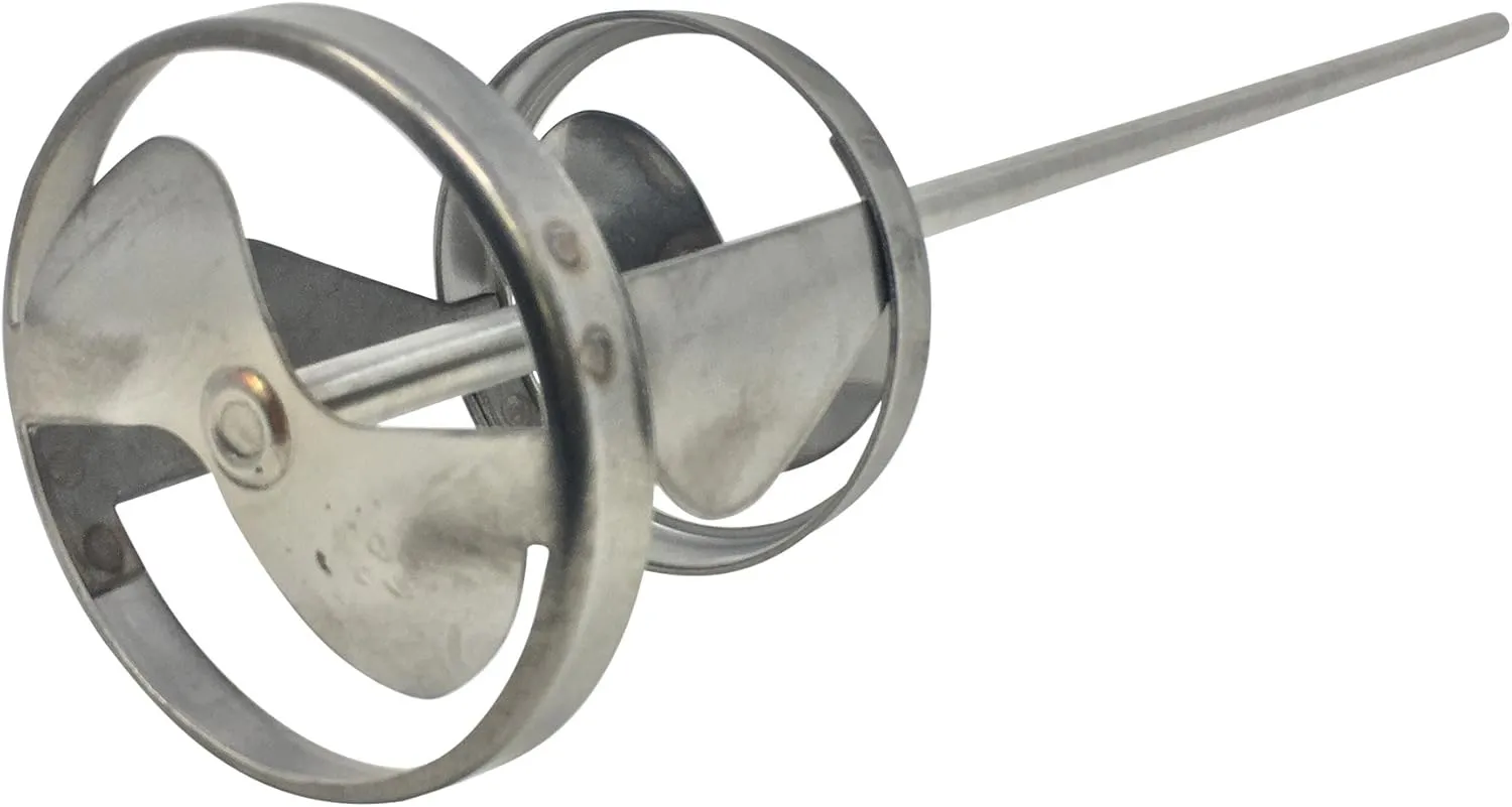 CO. ES 3/8" Shaft 2-5 Gallon Stainless Steel Mixing Blade