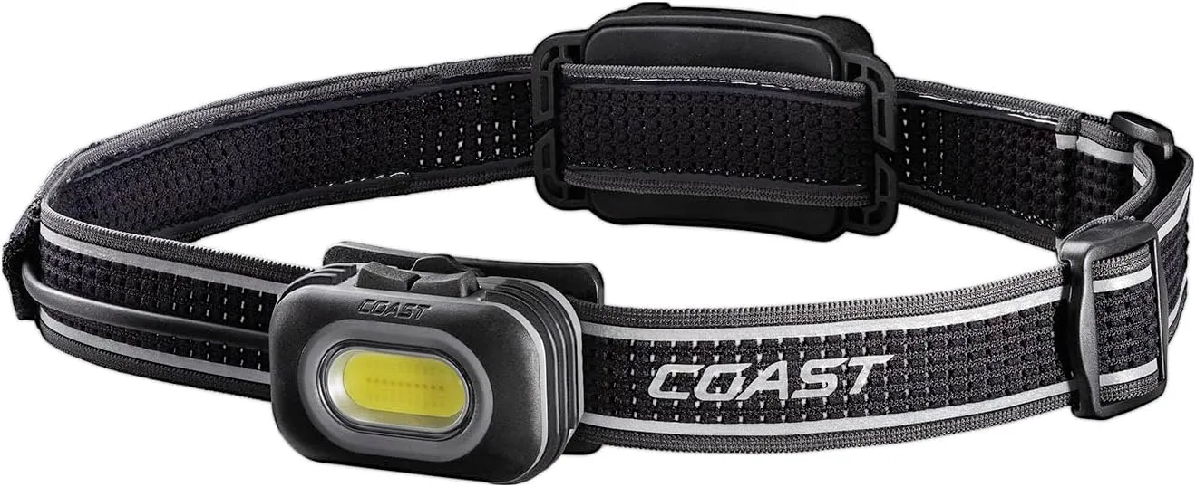 Coast RL10R 750 Lumen Rechargeable LED Headlamp with Variable Light Control and Rear Safety Signal