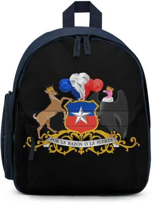 Coat of Arms of Chile Funny Travel Backpack Lightweight Shoulder Bag Casual Daypack for Daily Business for Women Men