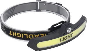 COB Headlamp, 6 Light Modes USB Charge Inductive Switch Adjustable Angle Head Flashlight,Leightweight Headlight Bright Head Lamp for Camping Cycling Fishing