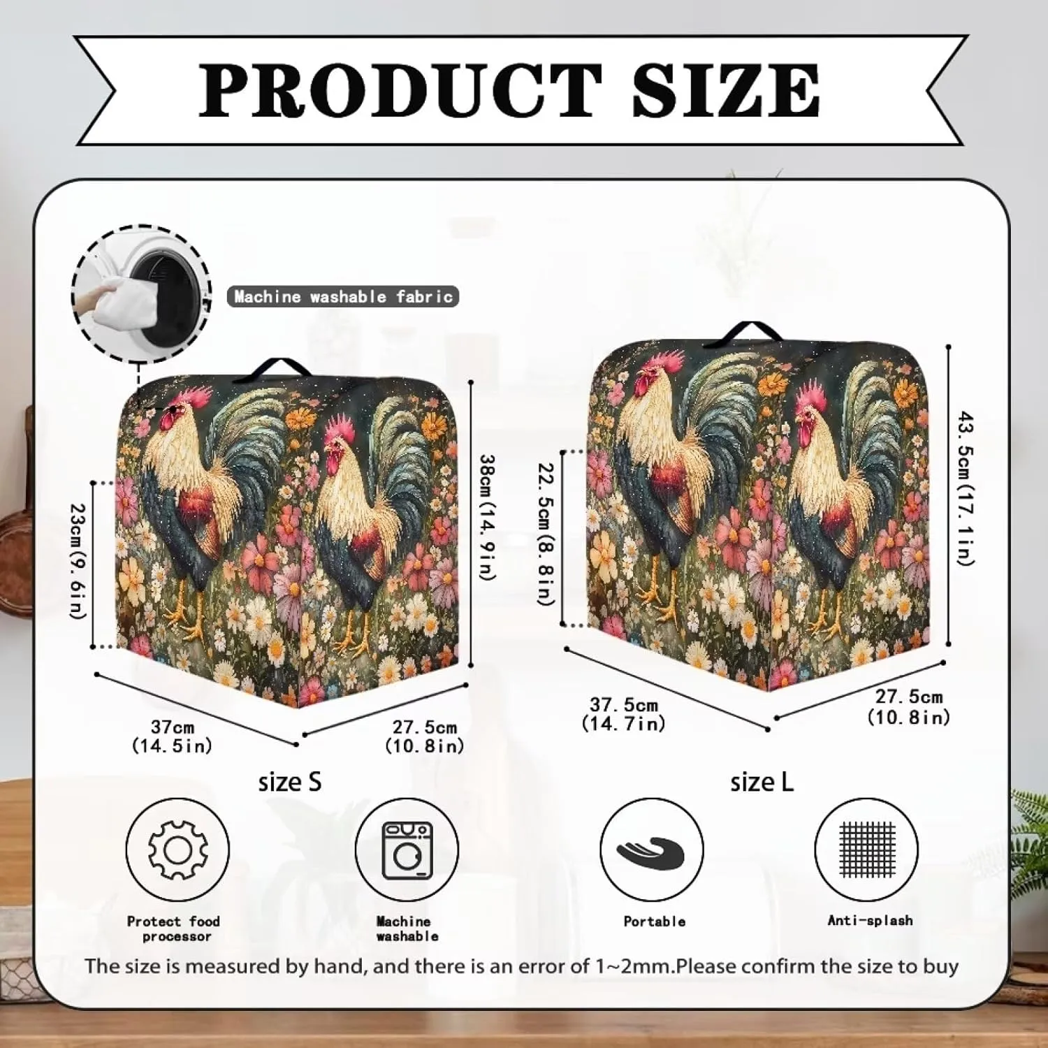 Cock Mixer Cover Dust Covers,Stand Mixers Covers with Large Pockets,Appliance Covers Waterproof and Splash-Proof,Mixer Protective Cover Protect Case Storage Bag