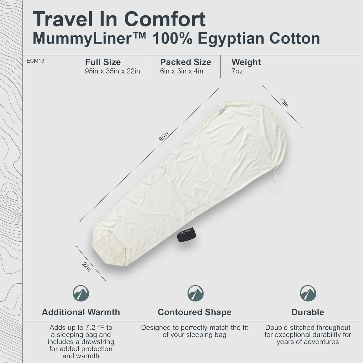 Cocoon Egyptian Cotton MummyLiner Tuareg