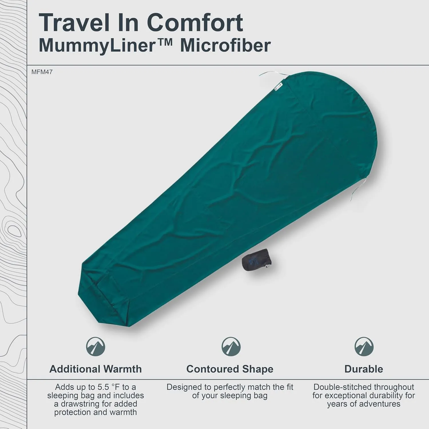 COCOON - Premium - MummyLiner - Microfiber - Cranberry - Regular