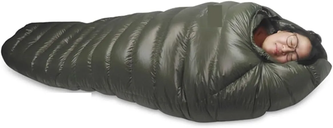 Cold Weather Down Sleeping Bag for Winter Camping - Ultra Warm & Lightweight Sleeping Gear