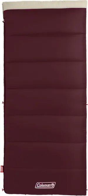 Coleman Autumn Glen 30°F/50°F Sleeping Bag, Lightweight Sleeping Bag with No-Snag Zipper & Storage Stuff Sack, Machine Washable for Easy Cleaning