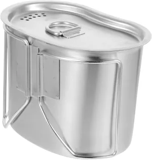 Collapsible Cups Camping Pot Mini Pot Portable Water Cup Durable Stainless Steel Outdoor Supply