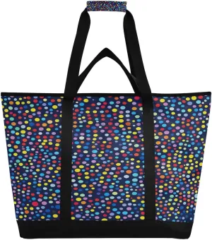 Colorful Reusable Insulated Lunchbox Cooler Bag, Leakproof Kitchen Grocery Bag Collapsible Portable Cooler Tote Bag for Picnic, Camping, Office, Travel