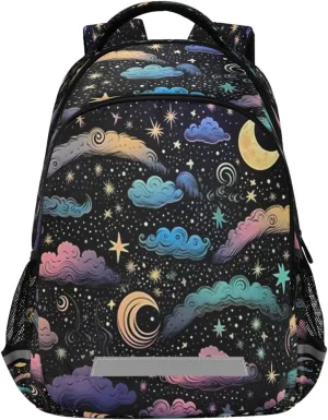 Colorful Sky Design Waterproof Backpack - Casual Outdoor Sports Daypack with Ergonomic Shoulder Straps#315