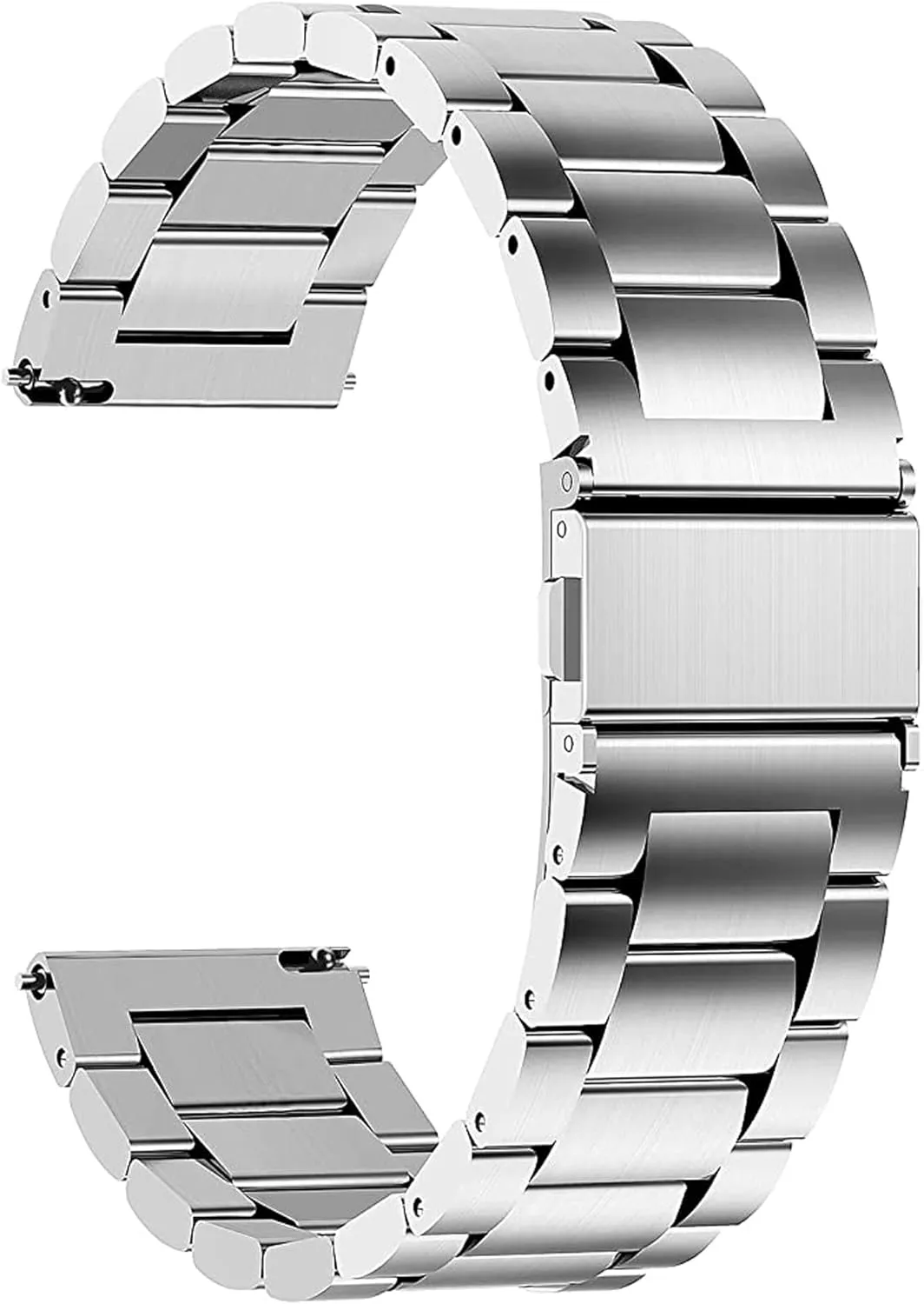 Compatible for Donerton T50S T50H Smart Watch Band, Lamshaw Quick Release Stainless Steel Metal Replacement Straps Compatible for Donerton T50S T50H 1.85" Smartwatch/Uaue T50S 1.85" Smart Watch/VKAROOD KC88 1.43" Smart Watch