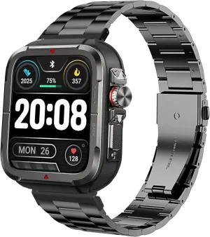Compatible for SKG R8 Smart Watches Band, Quick Release Stainless Steel Metal Replacement Straps Compatible with SKG R8 1.8'' Fitness Tracker Smart Watches/VRPEFIT IDS01 Smart Watches