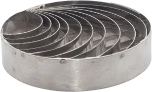 Concha Cutter Mexican Bread Tool Cortador de Conchas para Pan, 4 Inches Diameter 0.9 Inches Height Two Sided Stainless Steel (4 Inches)