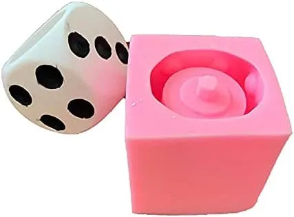 Concrete Silicone Flower Pots Molds,Dice Silicone Planter Molds Succulent Plant Flowerpot Molds Cement Clay Resin Moulds Handmade Home Graden Decor