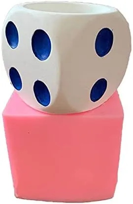 Concrete Silicone Flower Pots Molds,Dice Silicone Planter Molds Succulent Plant Flowerpot Molds Cement Clay Resin Moulds Handmade Home Graden Decor