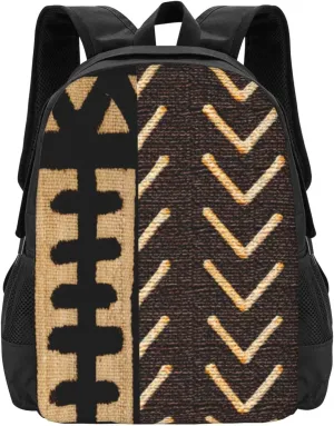Contemporary African Mud Cloth Print 4 Lightweight Packable Backpack Travel Casual Large Capacity Daypack Foldable Backpack For Men Women