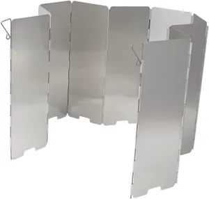 Cooking Windscreen Windproof Outdoor Tool for Camp Stove with Carrying Case