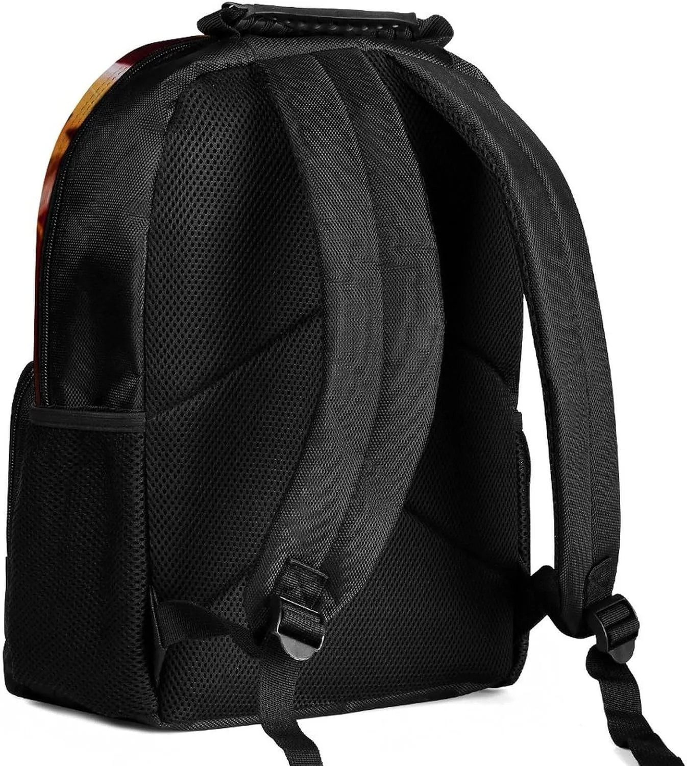 Cool Tiger Head Fire Surreal Style Art Rucksacks Lightweight Multipurpose Anti-Theft Shoulder Bag Big Capacity Laptop Book Bag Rucksack With Padded Straps