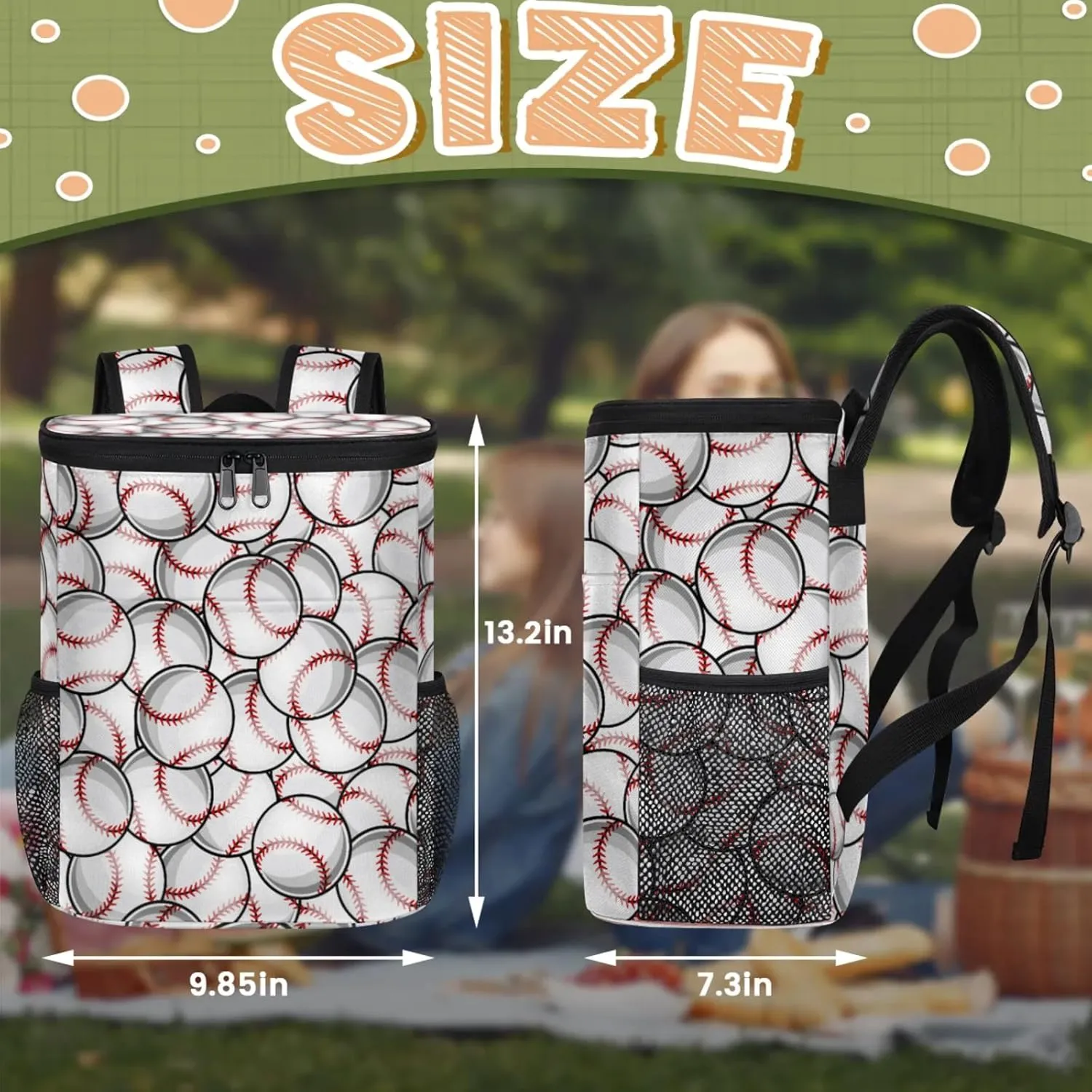Cooler Backpack Insulated Leakproof Backpack Lightweight Ice Coolers Waterproof Cooler Bag Lunch Backpack for Camping Hiking Picnic for Men Women