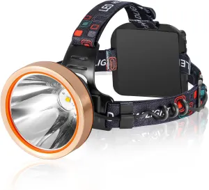 Coon Flexible customer care Lights Headlamp Walking LED Lamp Fishing Flashlight Encrypted Light) (White for Spotlight Waterproof Outdoor,Camping,Hunting,Dog Hunting Headlight Head Searchlight Rechargeable