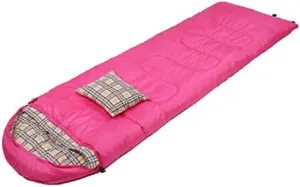 Cotton Flannel Sleeping Bags with Pillow, Winter Type Backpacking Portable Compression Sack Camping Sleeping Bag