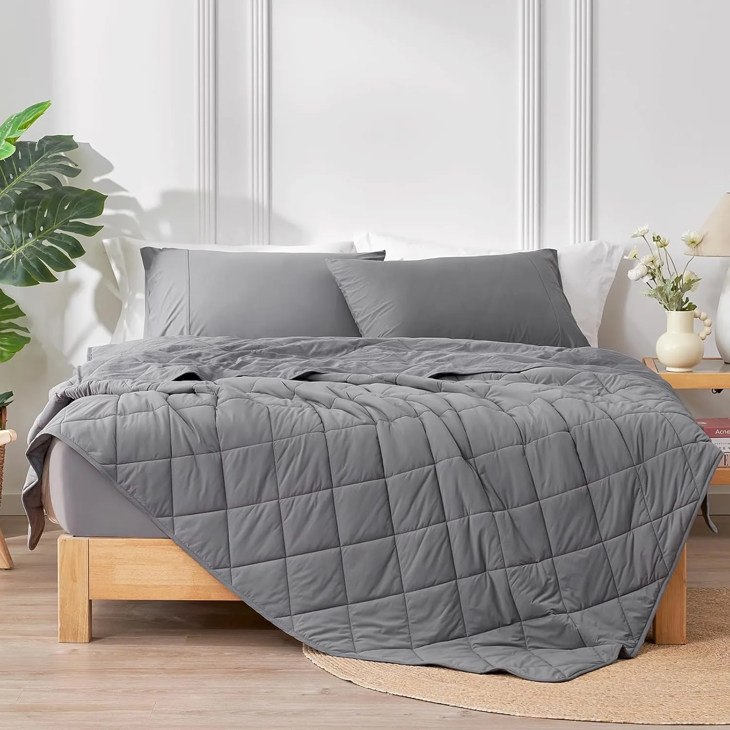 Cozy Bliss Cooling Blanket for Hot Sleepers, Q-Max 0.4 Cooling Comfort Queen Size, Cold Blankets for Night Sweats Sleeping, Ultra-Cool Lightweight Breathable Summer Blanket for Bed