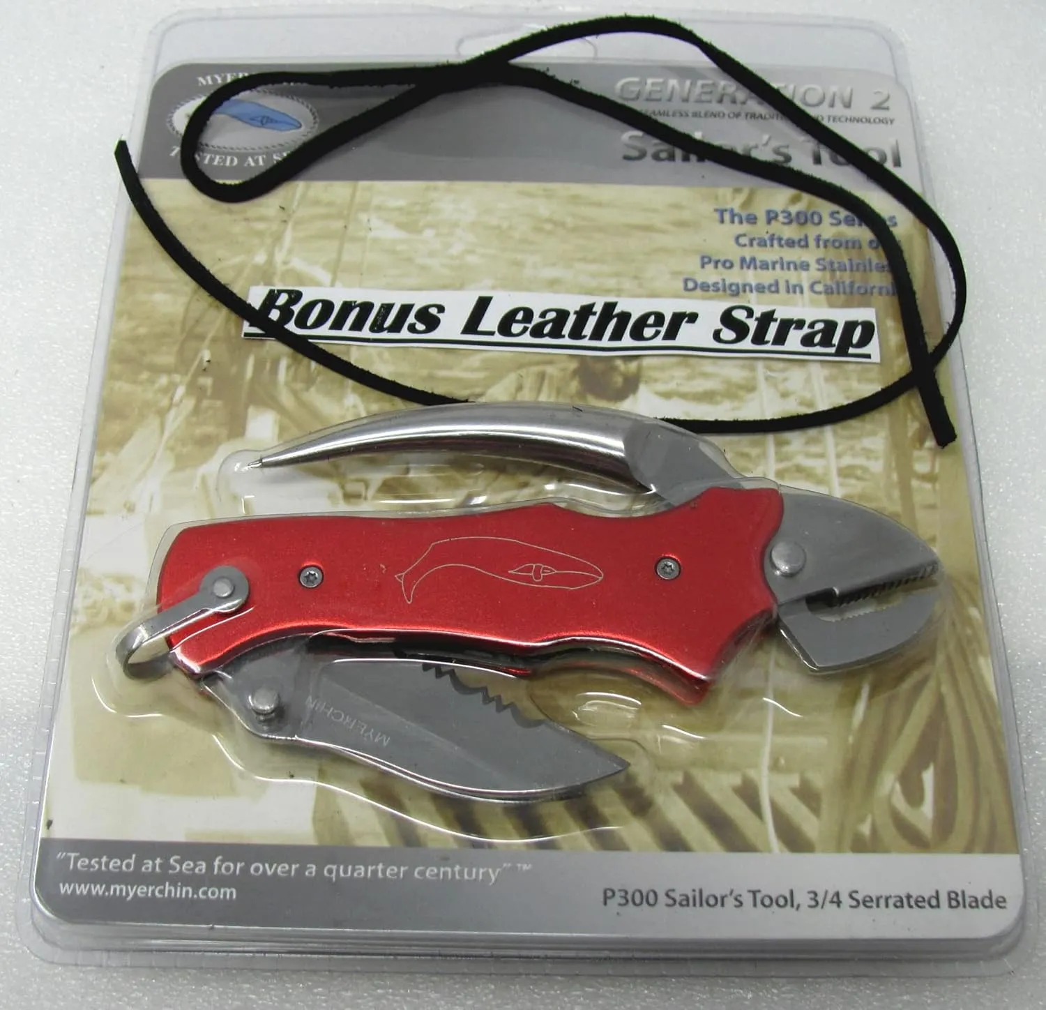 Cozyide MYERCHIN Sailing Knife Combo Tool Marlin Spike P300RD