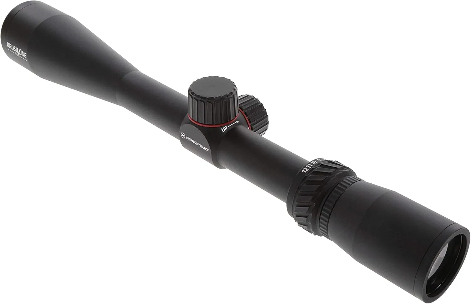 Crimson Trace Brushline Riflescope with Lightweight Solid Construction, Scope Caps and Lens Cloth for Hunting, Shooting and Outdoor