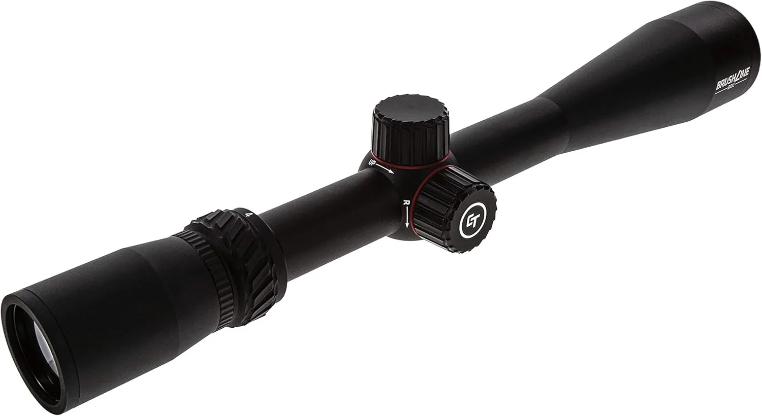 Crimson Trace Brushline Riflescope with Lightweight Solid Construction, Scope Caps and Lens Cloth for Hunting, Shooting and Outdoor