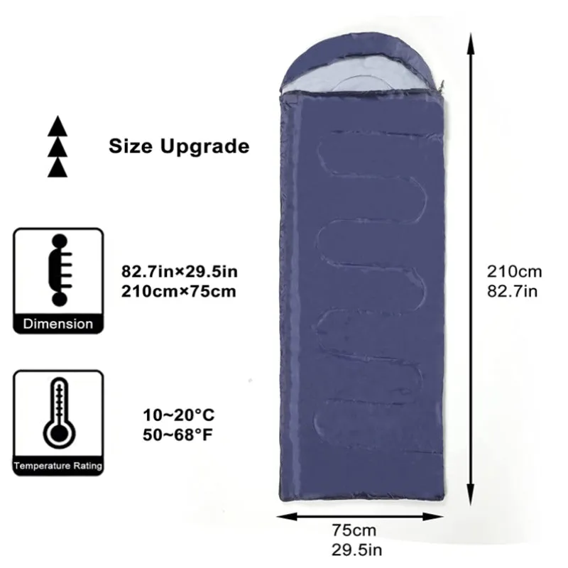 Crocox Envelope Sleeping Bag Backpacking Lightweight Hollow Cotton Envelope with
