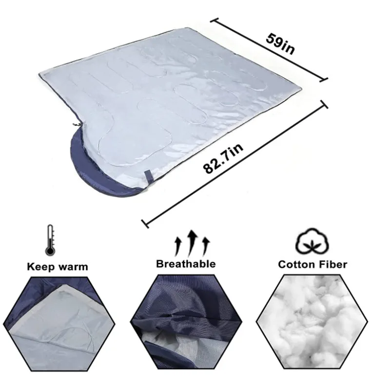 Crocox Envelope Sleeping Bag Backpacking Lightweight Hollow Cotton Envelope with