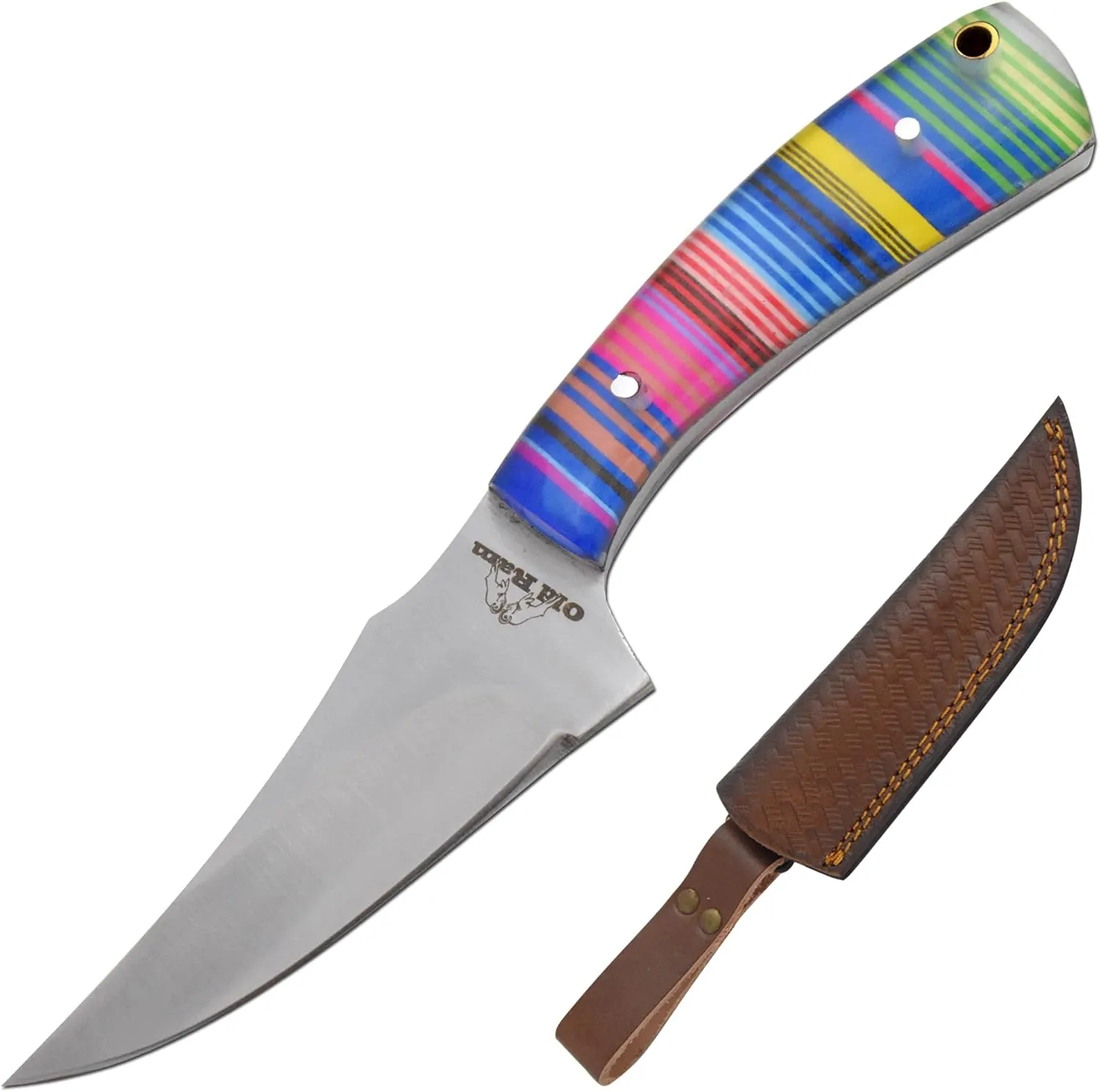 Custom Handmade Western Design EDC Fixed Blade Hunting Knife (Multi-236)