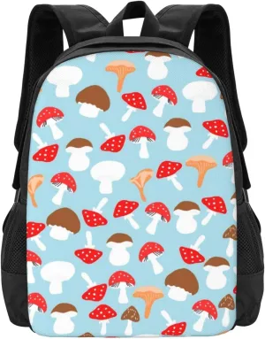 Cute Mushrooms Lightweight Packable Backpack Travel Casual Large Capacity Daypack Foldable Backpack For Men Women