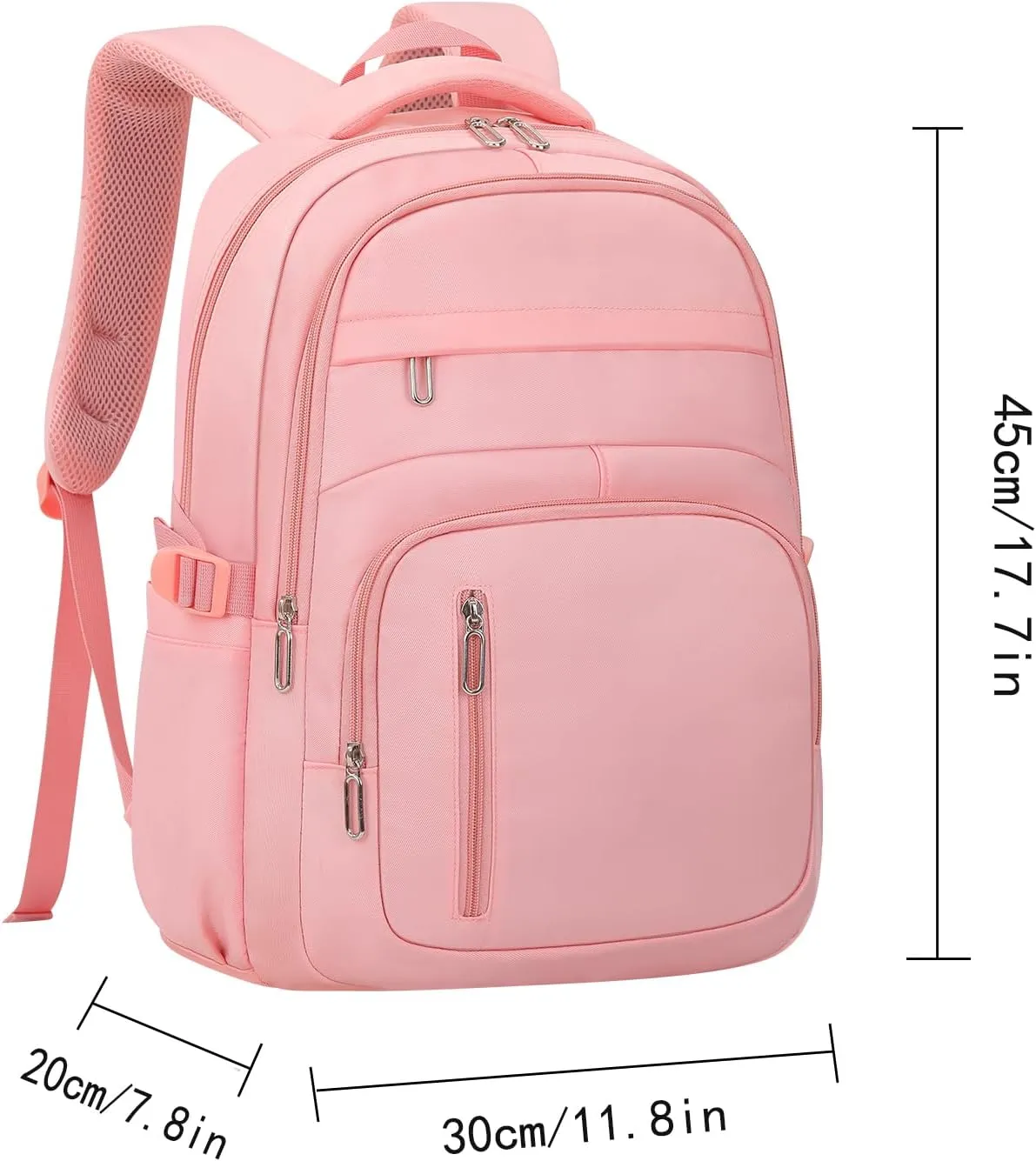 Cute School Backpack for Women Men Casual Travel Laptop Backpack Aesthetic Lightweight College Bookbags for Kids(Pink)