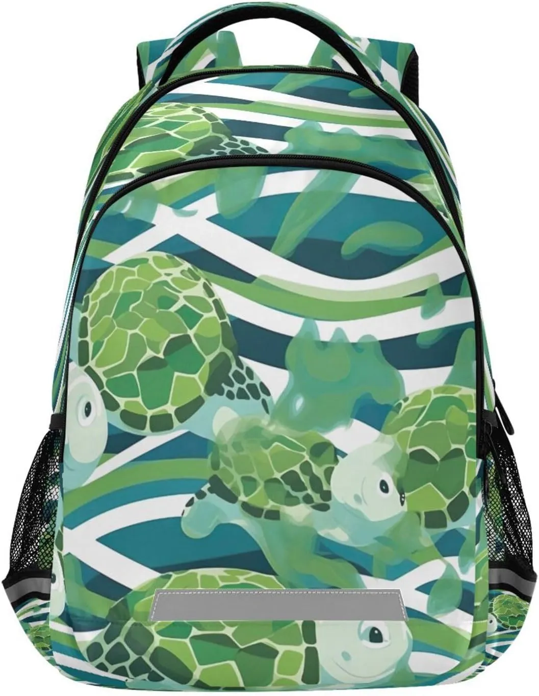 Cute Sea Turtles Design Waterproof Backpack - Casual Outdoor Sports Daypack with Ergonomic Shoulder Straps#223