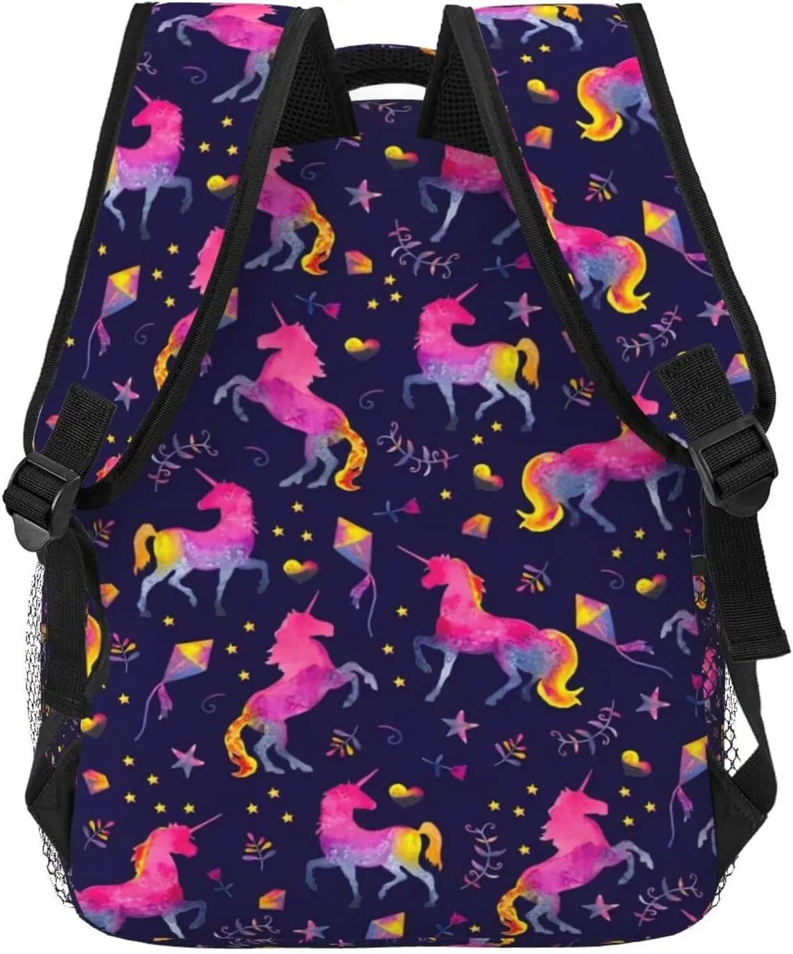 Cute Unicorns Backpack Lightweight Laptop Backpack Casual Daypack Travel Double Shoulder Bag For Women Men